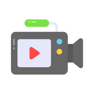 Professional video camera vector design isolated on white background イラスト素材