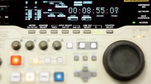 Professional video recorder. Format DVcam Stock Footage 46012001