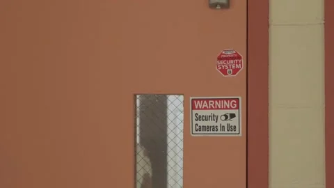 Professional video surveillance on a split screen background. Stock Footage 136447327