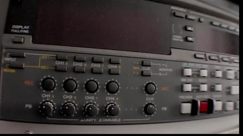 Professional videorecorder (digital betacam format) Stock Footage 64949554