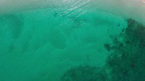 Professional video.Top-view in drone shot. Video of beach sea. Beautiful Stock Footage 149488598