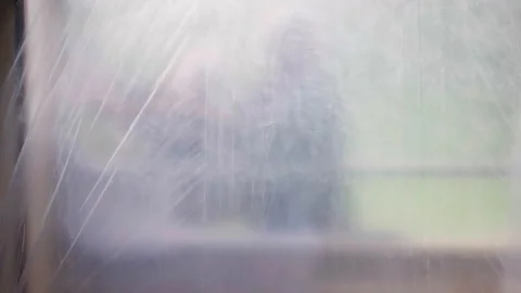 Professional welders installing new windows frames welding metal panels between Stock Footage 229945060