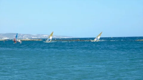 Professional windsurfer Video stock 91347852