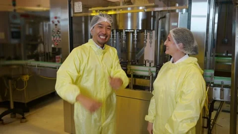 Professional winemaker controlling wine making process and quality at winer.. Stock Footage 286716318