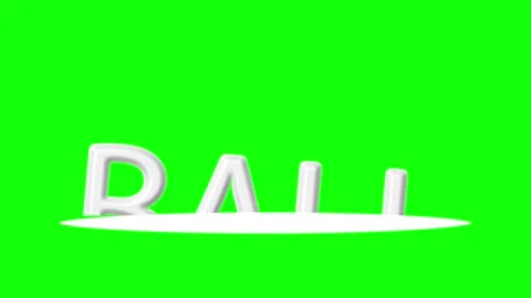 Professional Word Dynamic Green Screen Element Stock Footage 341329630