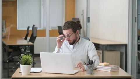 A professional work in modern office. Stock Footage 279867011