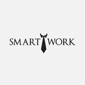 Professional Work Tie Logo Design Stock Illustration