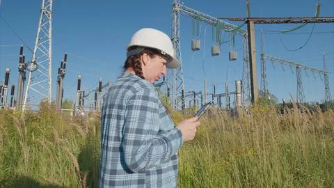 A Professional Worker is seen collaborating and communicating using a Smartphone Stockfoto's