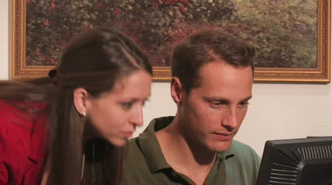 Professional Working at the Computer Video stock 504509