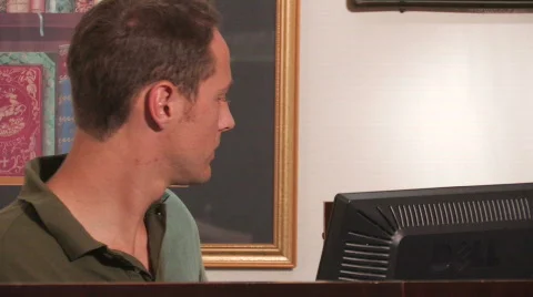 Professional Working at the Computer 스톡 동영상 504554