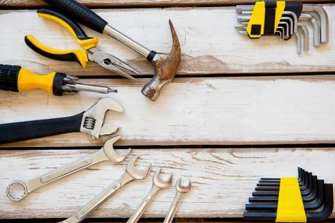 Professional working tools Stock Photos
