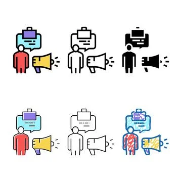 Professionalism soft skill color icon vector designs Stock Illustration