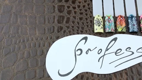 Professionally made manicure Stock Footage 85456877