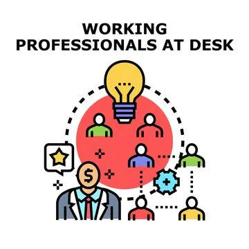 Professionals generating creative ideas and collaborating in a team イラスト素材