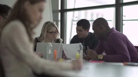 Professionals in a Meeting (5 of 7) Stock Footage 47638728