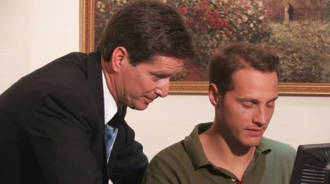 Professionals Working at the Computer 스톡 동영상 504479