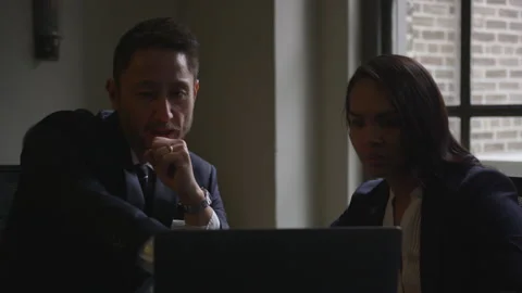 Professionals Working Hard Together Stock Footage 208746310