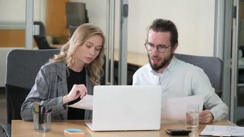 Professionals working together in office. Stock Footage 279867820