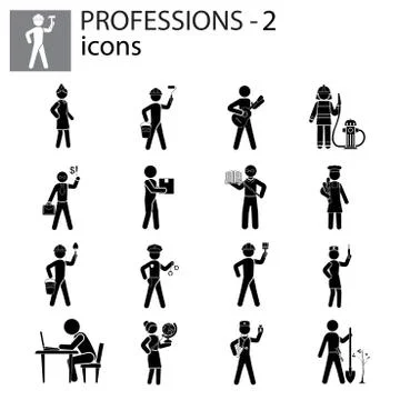 Professions 2 Stock Illustration