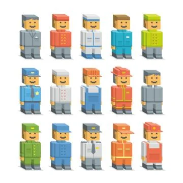 Professions Stock Illustration