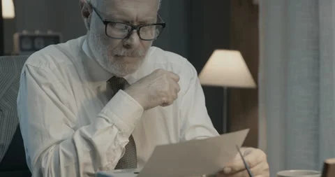 Professor checking his academic article Stock Footage 151175048