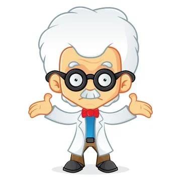 Professor feeling confused 스톡 일러스트