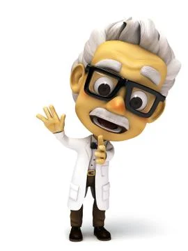 Professor give direction Stock Illustration