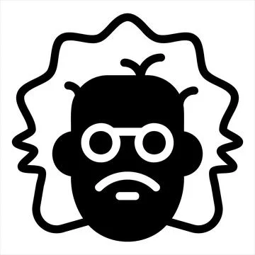 Professor glyph icon vector illustration isolated on white background Stock Illustration