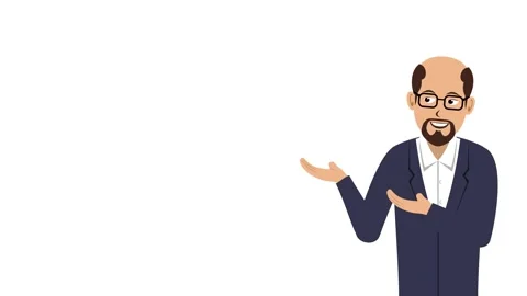 Professor Presentation Animation Video Stock Footage 292482289