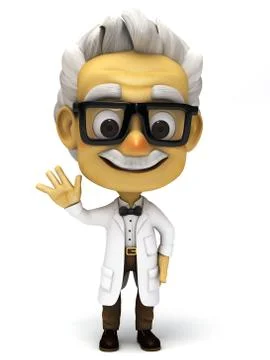 Professor say hello Stock Illustration