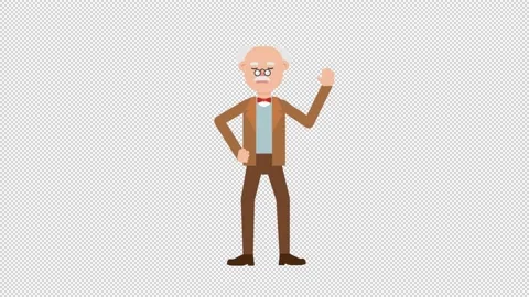 Professor Shaking his Head Stock Footage 205063399