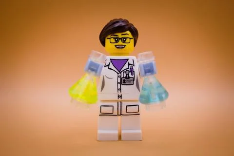 Professor at work in her lab Stock Photos