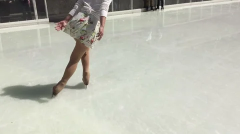 Proffessional ice skater Stock Footage 49969612