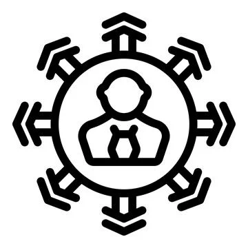 Proficiency growth icon outline vector. Capacity advancement Stockillustratie
