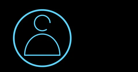 Profile account animated icon concept Stock Footage 300321010