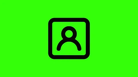 profile black icon background animated, ... | Stock Video | Pond5