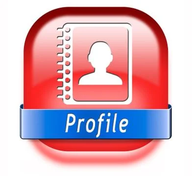 Profile button Stock Illustration
