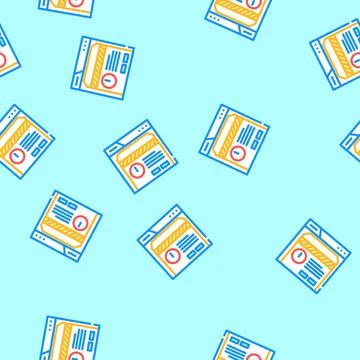 Profile deactivated vector seamless pattern Stock Illustration