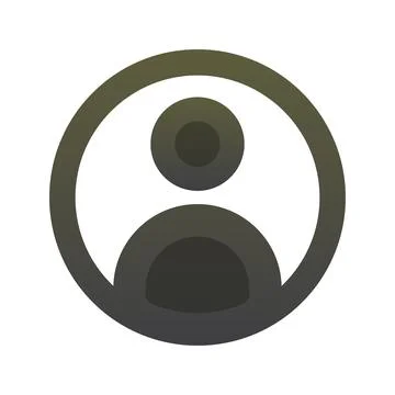 Profile gradient logo design template icon Stock Illustration