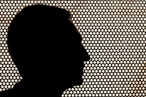 Profile of human head Stock Photos