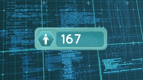 Profile icon and program codes Stock Footage 107687418