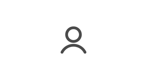 Profile Icon Animating in Seamless Loop Видео 346649261