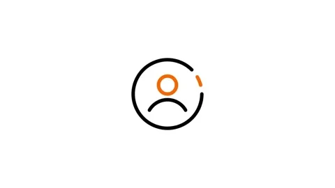 Profile icon animation. Profile icon. Icon animation. Stock Footage 313488318