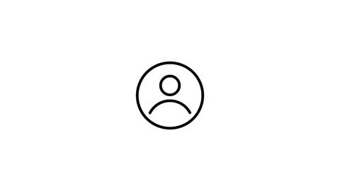 Profile icon animation. User icon. Stock Footage 313489980