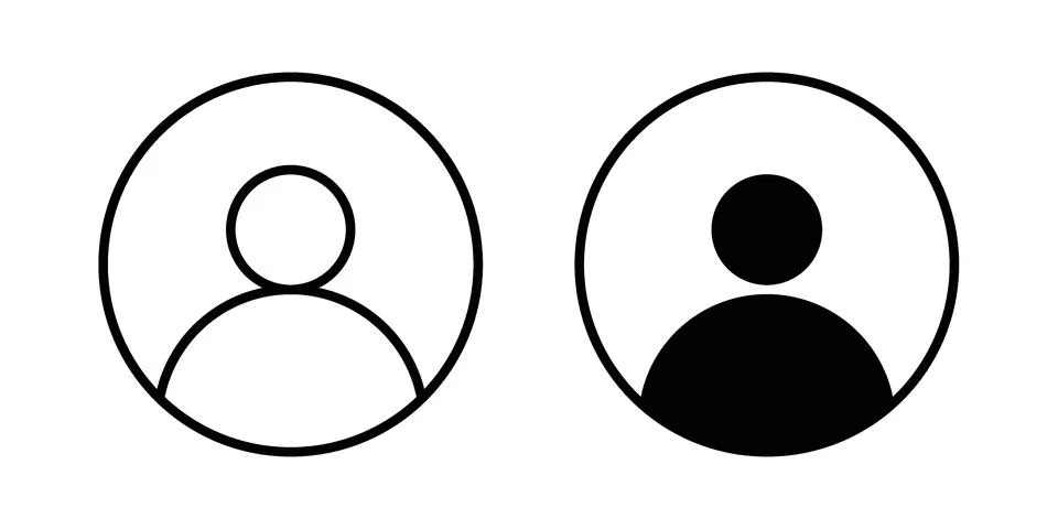 Profile icon concept. best for web design Illustrazione stock