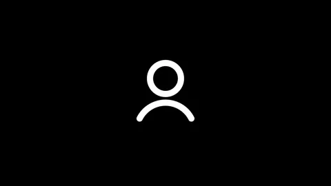 Profile Icon Drawing Itself on Black Background 動画素材 346323246