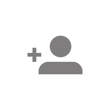 Profile Icon. Simple Sign Of Add Person Button web icon Stockillustratie