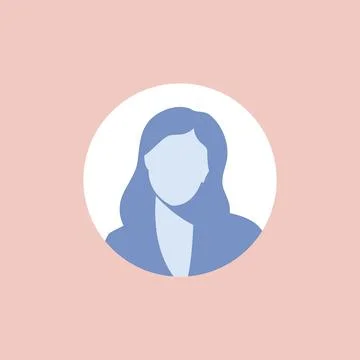 Profile image of female avatar Stock Illustration