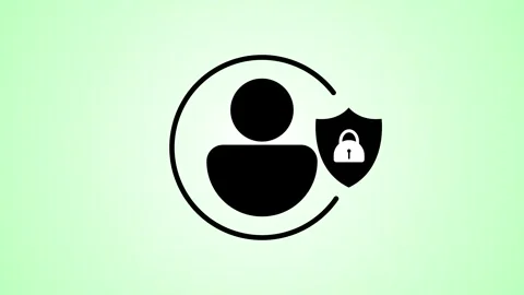 Profile Lock Icon Animation – Secure Digital Access Stock Footage 283987117