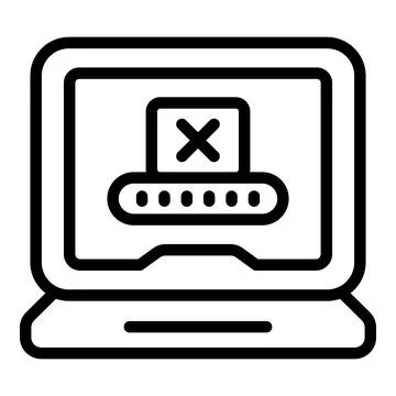 Profile lock icon outline vector. Internet account Stock Illustration